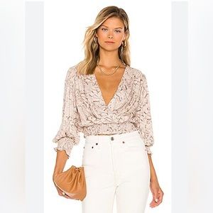 Amanda Uprichard Loralee Blouse top Coquette Floral size xs NWT